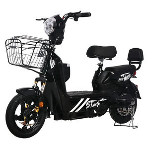 Bicicleta Eléctrica 48V (Sepeda Listrik) 350W/500W con Motor Trasero sin Escobillas, Batería de Plomo-Ácido, 3 Velocidades, Pantalla LED, Bicicleta Eléctrica Urbana, Oferta 2026 - Product Image 4