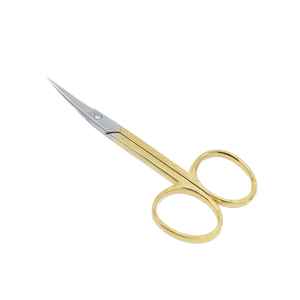 Tijeras de Cejas Curvas de Acero Inoxidable de Alta Calidad con Hoja Afilada y Mango Ergonómico para Diestros, Ideales para Cuidado Personal - Product Image 2