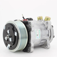 Compresor de Aire Acondicionado Universal para Automóvil de 24 V, 7H15-WZ 132X 8pk SD709 SD8112, Compresor de Aire Eléctrico para Aire Acondicionado de Automóvil