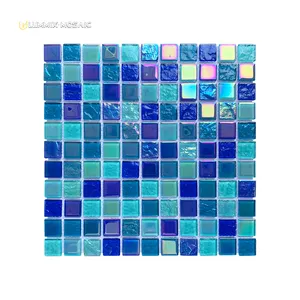 Изготовленный На Заказ горячего плавления бассейн стеклянной мозаики ванная комната плитка мозаика для бассейна