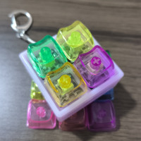 Various Colors Cat Head Shape Blank Keycaps Mx Cross 9.3mm PC Material Mechanical Keyboard Keycaps