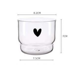Tazza in Vetro a Doppia Parete Trasparente, Design Moderno con Stampa Cartoon, Antigoccia, Senza BPA, per Latte e Caffè, Ideale per il Ritorno a Scuola - Product Image 5