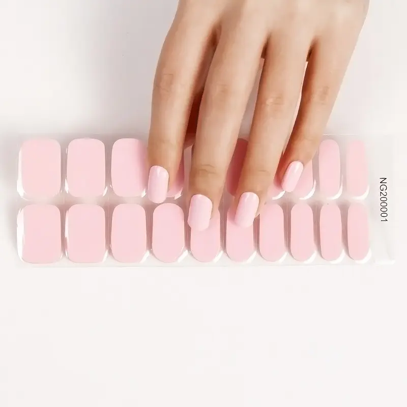 Hàn Quốc 3D semicured Nail bọc biểu tượng tùy chỉnh UV chữa khỏi Đèn bán chữa khỏi Gel Nail sticker cho gel ứng dụng trên nghệ thuật móng tay