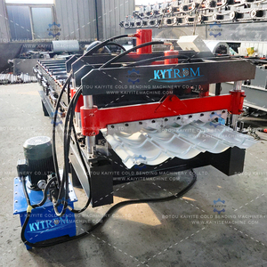 고속 유약 타일 롤 성형기, 금속 지붕판 생산용, PLC 제어 자동 지붕 패널 장비 - Product Image 2