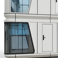 Expédition Rapide Nouveau Design 2025 Maison Capsule Spatiale à 2 Étages Installation Facile Espace Illimité avec Vie Confortable