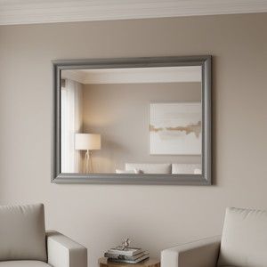 Specchio da parete Ryder Sparkle Grey, rettangolare, con cornice in legno, decorativo, spessore 4,0 mm - Product Image 2