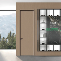 Porte intérieure battante en bois personnalisée avec peinture effet cristal de carbone, couleur sur mesure, pour acheteurs de projets mondiaux