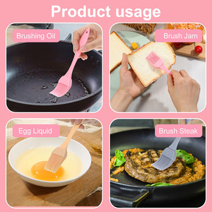 Brocha de Silicona Resistente al Calor para Untar Aceite, Mantequilla, Salsas y Marinadas para Barbacoa, Parrilla, Repostería y Cocina - Product Image 4