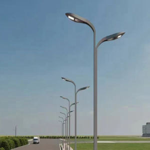 Lámpara de Paisaje de Brazo Vertical Curvo, Farola Decorativa de Columna para Calle, Poste de Luz para Zona Peatonal - Product Image 4