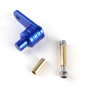 Aluminum Motorcycle Brake Lever Blue <b>Push</b> <b>Button</b> <b>Switch</b> For Street Bike Retrofit Upgrade Part 20050 - Product Image 1