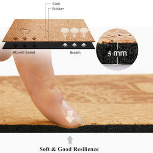 Logotipo personalizado Ecológico Orgánico Yogamatte Kork Set Caucho Natural <span class=keywords><strong>Corcho</strong></span> <span class=keywords><strong>Yoga</strong></span> <span class=keywords><strong>Mat</strong></span> <span class=keywords><strong>Corcho</strong></span> Logotipo personalizado Ecológico para <span class=keywords><strong>Yoga</strong></span> - Product Image 5