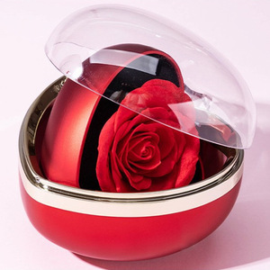 Caja de Joyería ROMANTIC KKP en Forma de Corazón, Nueva, Roja, Regalo de San Valentín, Diseño Cuadrado, Caja para Anillo de Compromiso - Product Image 2