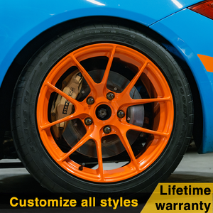 Rines Multirradio Naranja 5x112, 5x114.3 y 5x120 de 17, 18, 19, 20, 21 y 22 Pulgadas, Ligeros y Forjados para Automóviles - Product Image 3