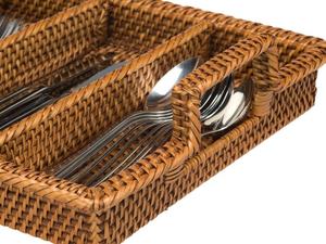 Plateaux de rangement en rotin en bambou, nouveau Style, pour articles, séparateur de rotin avec poignée pour cuisine et salle de bains, fabriqué au Vietnam, collection - Product Image 4