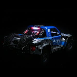 Super Baja Rey 1/6 8S 4X4 RTR Brushless Desert Truck King Shocks 50+ MPH Voiture RC avec technologie AVC SMART Bleu LOS05021T2 - Product Image 4