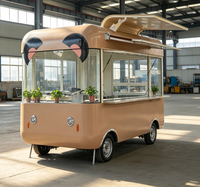 Camion de restauration mobile professionnel à double essieu, résistant à la rouille, avec alimentation intégrée et équipement de cuisine personnalisable, facile à utiliser