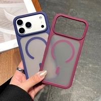 Coque de téléphone mate translucide originale pour iPhone 18 17 Air 16 15 13 12 Pro Max 14 Plus, compatible avec la charge magnétique sans fil, antichoc