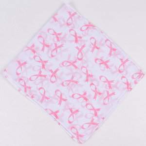 Écharpe longue en <span class=keywords><strong>mousseline</strong></span> pour <span class=keywords><strong>femme</strong></span>, imprimée avec le motif du Jour de la lutte contre le cancer du sein et du ruban rose, pour la Journée mondiale de prévention du cancer du sein - Product Image 4