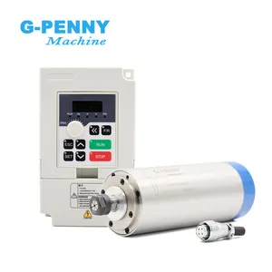 Inverter Spindel Berpendingin Air 1,5kw ER16 D80mm, Inverter 4KW QL Digunakan untuk Mesin Penggilingan CNC