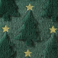 Housse de coussin décorative en fausse fourrure pelucheuse 18x18 pour Noël, motif étoile dorée, vente en gros