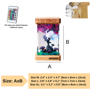 Đèn Epoxy tùy chỉnh, đèn nhựa Epoxy, đèn nhựa Epoxy tùy chỉnh, đèn nghệ thuật gỗ nhựa, đèn ngủ tùy chỉnh, quà tặng thủ công, Halloween - Product Image 5