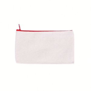 Custom <b>Canvas</b> Pencil Case Colorful Zippers Small Cosmetic Bag Blank Cotton Zipper Size for Diy Travel - Product Image 6