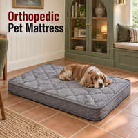 Matelas orthopédique sur mesure pour chien avec version de 11 cm de hauteur et housse extérieure amovible et lavable pour marques de lits pour animaux de compagnie