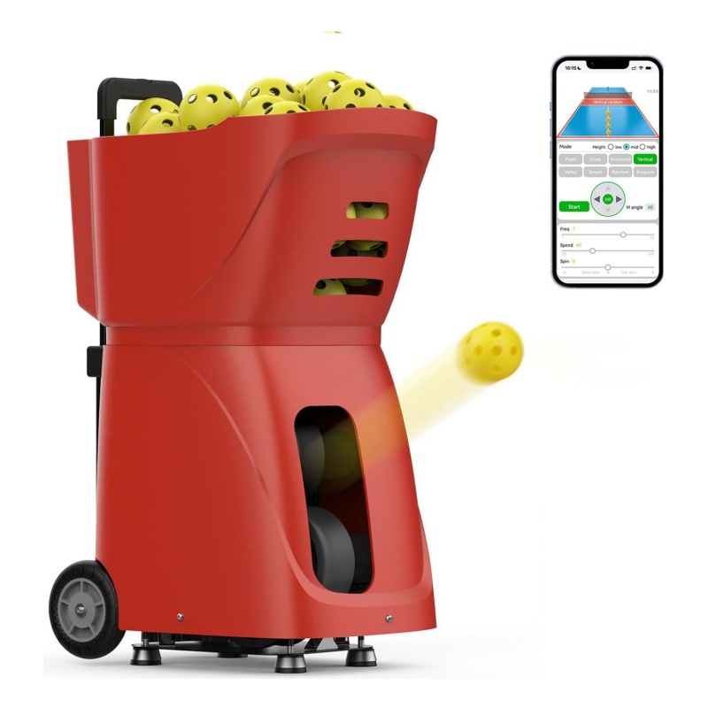 Beginner Advanced Players Battery Operated Portable Skill Development Pickleball Launcher Machine