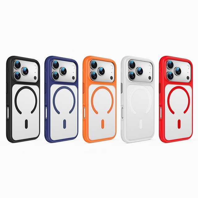 Clear Magnetic Phone Case for iPhone 17 Pro Max, Anti-Scratch TPU+PC Shockproof Protection Mobile Covers for iPhone 17 Pro Max