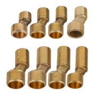 Mamelon en laiton 90 degrés 45 degrés pour salle de bain robinet de douche sanitaire haute pression raccords à pied incurvé avec vis pour la plomberie