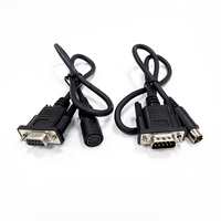 Anpassbares RS232 DB 9-Pin Stecker-Buchse zu Mini-DIN 8P Buchse-Stecker Kabel RS232 Serielles Programmierkabel