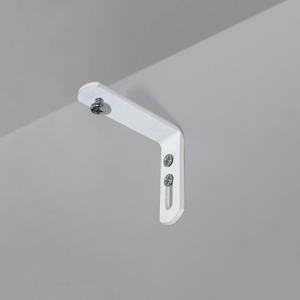 Juego de 2 estantes para rieles blancos de 60 mm - Product Image 1