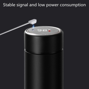 Tasse Thermos Intelligente Électronique en Acier Inoxydable avec Revêtement Céramique Rechargeable, Tasse à Café à Boire Directement avec Filtre 450ml - Product Image 4
