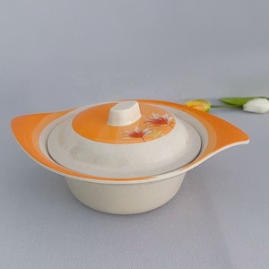 Unbroken Maple-Shaped Melamine Bowl Polished Lid Custom Logo Wholesale Tableware Set for Holiday Wedding Camping Storage