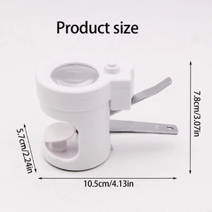 เครื่องตัดเล็บแบบพกพาพร้อมแว่นขยายในตัวและไฟ LED เพิ่มความสว่างในการมองเห็น - Product Image 6