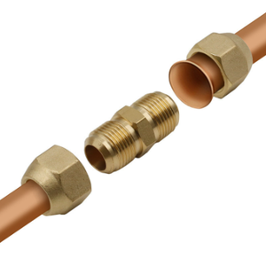 Kit de montaje de Tubo Acampanado de latón SAE de 45 grados, tuerca NPT forjada corta de 1/4 "5/8" OD, surtido de tuercas acampanadas para aire acondicionado, cuidado de la salud - Product Image 5