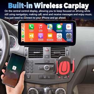 Radio Multimedia para Auto Android 13 de 12.3 Pulgadas para Benz Clase C W204 S204 C230 C180 C200 C260 C300 2008, Reproductor de Video, GPS, Estéreo, CARPLAY - Product Image 2