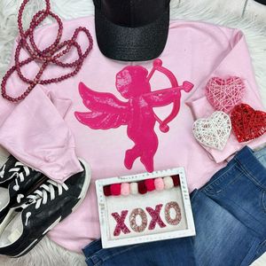 Toppe di paillettes ricamate eco-friendly all'ingrosso per <span class=keywords><strong>abbigliamento</strong></span> cupido's <span class=keywords><strong>Angel</strong></span> Logo Iron per il regalo di San Valentino - Product Image 2