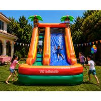 Toboggan gonflable avec piscine, qualité commerciale, pour locations événementielles, certifié sûr