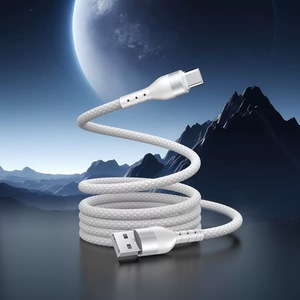 Cavo di Ricarica Magnetico USB Tipo-<span class=keywords><strong>C</strong></span> <span class=keywords><strong>a</strong></span> Tipo-<span class=keywords><strong>C</strong></span> 60W 100W Super Veloce 1m Rivestimento in Nylon PD 5V/9V/12V per Telefoni Cellulari e Tablet - Product Image 6