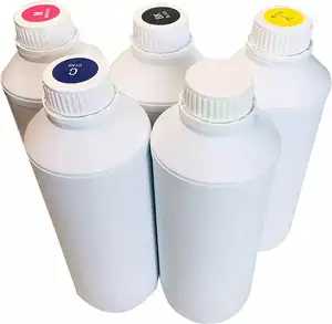 AQM 빠른 건조 밝은 색상 1000ML 물 기반 의류 섬유 세라믹 CYMK DTF 프린터 안료 잉크