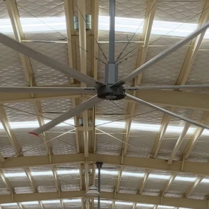 Ventilateur de plafond HVLS à économie d'énergie pour entrepôt, usine, atelier, terrain de basket-ball, refroidissement industriel de grande envergure - Product Image 1