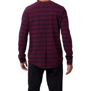 T-shirts à manches longues en toile pour hommes, coupe ajustée, design haut de gamme, col rond, vêtements d'été personnalisés, de haute qualité, séchage rapide et respirant - Product Image 3