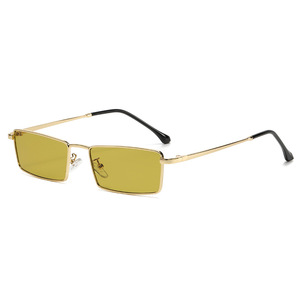 Fashionable New Men's and Women's Outdoor Driving Beach Sunscreen Color Metal Square Sunglasses - Product Image 4