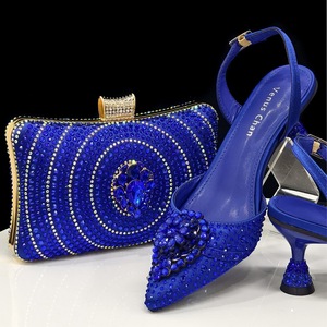 Set di borse per <span class=keywords><strong>scarpe</strong></span> di alta qualità <span class=keywords><strong>con</strong></span> <span class=keywords><strong>tacco</strong></span> medio in tinta unita <span class=keywords><strong>scarpe</strong></span> abbinate alla borsa 1 Set - Product Image 4