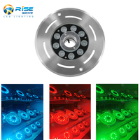 304 acier inoxydable RGB DMX pompe Submersible IP68 étanche LED Jet d'eau fontaine buse lumières pour une utilisation en plein air jardin