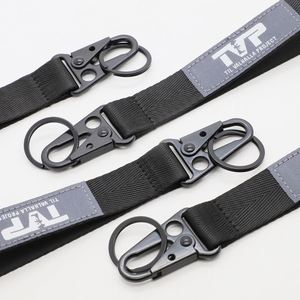 Premium Woven Fabric Lanyard Commemorative Logo <b>Key</b> Strap for Non-Profit Veteran Organizations & Charity Awareness Campaigns - Product Image 3