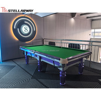 STELLARWAY Table de billard chinoise Violet, 7ft, 8ft, 9ft, avec ardoise de précision, pour centre de divertissement familial