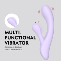WINYI WY0782 Multifunktionaler Klopf-Vibrator für Frauen Wasserdichter Silikon G-Punkt Klitoris-Stimulator Spielzeug