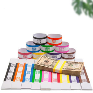 Bandas <span class=keywords><strong>de</strong></span> dinero <span class=keywords><strong>de</strong></span> papel autoadhesivas personalizadas <span class=keywords><strong>de</strong></span> 11 colores, correas <span class=keywords><strong>de</strong></span> moneda manuales para organización y embalaje <span class=keywords><strong>de</strong></span> billetes <span class=keywords><strong>de</strong></span> dólar - Product Image 1